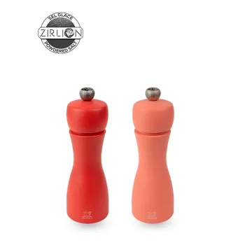 Sada mlýnků na pepř a sůl Peugeot Tahiti, 2 ks, 15 cm, červená
