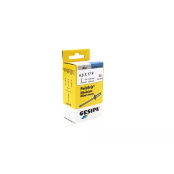 Nýt GESIPA PolyGrip® 4,8x17mm hliník/nerez půlkulatá hlava, 50 ks 1464832
