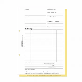 Knihy fakturačních formulářů Herlitz A5, 2dílné samopropisovací, balení 4 ks 300003799