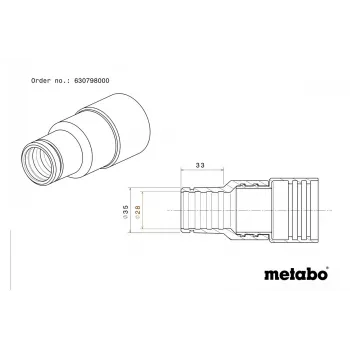 Spojovací objímka Metabo 630798000 Standard Ø28/35 mm