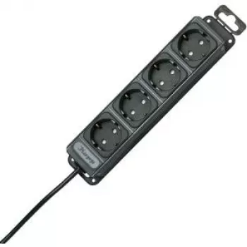 Přepěťová lišta 4zásuvková bez vypínače HEINRICH KOPP, antracit, kabel 1,4 m, Schuko 127115016