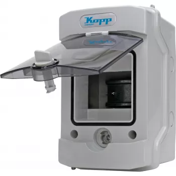 Rozvodná krabice HEINRICH KOPP 353844003, IP54, 7 kabelových vstupů, šedá