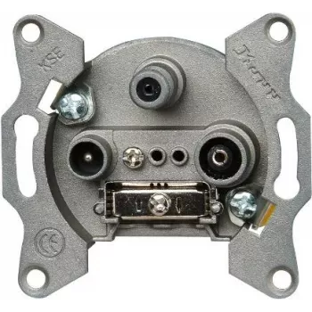 HEINRICH KOPP 916400181 SAT + TV + Radio Terminal Socket, Grey
