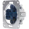 Podomítkový modul tlačítka pro žaluzie/rolety HEINRICH KOPP 507900009, 250V, 10AX, IP20, hliník