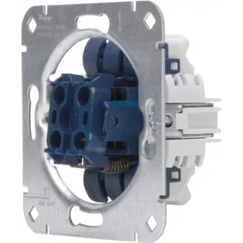 Podomítkový modul tlačítka pro žaluzie/rolety HEINRICH KOPP 507900009, 250V, 10AX, IP20, hliník