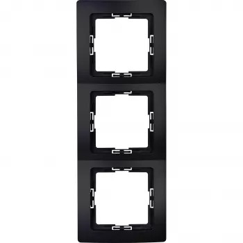 Heinrich Kopp PARIS 3-Gang Cover Frame, Black Matt (308650062)