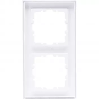 HEINRICH KOPP HK07 2-Gang Cover Frame, Arctic White Matt 402632005