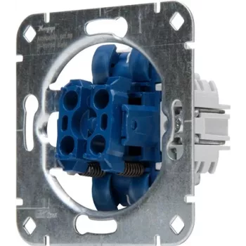 HEINRICH KOPP 508000003 Flush-Mounted Series Push-Button Socket Insert, 250V, 10AX, IP20, Aluminium