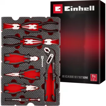 Vložka do nástrojů Einhell se sadou kleští, 9 dílů, pro E-Case S-F (370522)