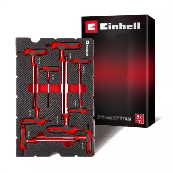 Sada vložek do kufru Einhell 370526, 9 dílů, pro E-Case, červená/černá