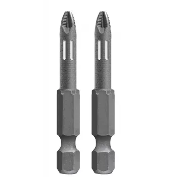 kwb 122153 PoziDriv Bit PZ3, 25 mm, Hex Shank 1/4 inch, Steel, 2 Pieces
