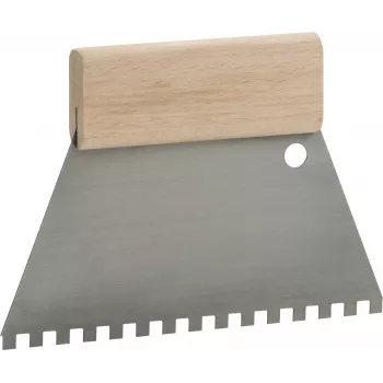 Zubatá hladítka B11 nerez 280 mm dřevěná rukojeť kwb 032818