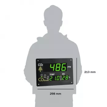 CO2 monitor TFA Dostmann AIRCO2NTROL OBSERVER – černý 31.5002