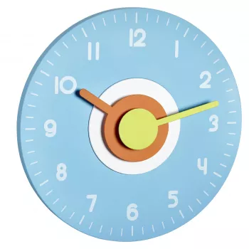 Nástěnné hodiny TFA Dostmann 60.3015.06 Design světle modré