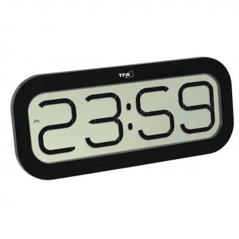 Rádiové nástěnné hodiny TFA Dostmann 60.4514.01 černé