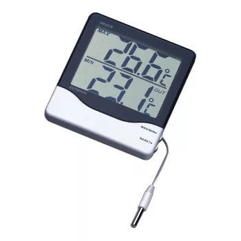 TFA Dostmann Wired Thermometer Black-White (30.1011.K)