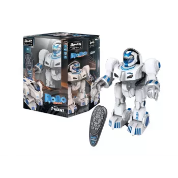 RC robot Revell Control T-Giant - 2,4 GHz, střelba pěnovými disky, LED efekty, bílá/šedá/oranžová 24700