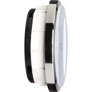 Rádiové vestavné hodiny TFA Dostmann 60.3543.02, lesklý chromový rám, ciferník 90 mm