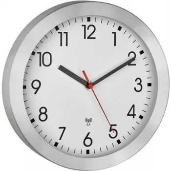 Rádiové nástěnné hodiny TFA Dostmann 60.3546.02 25 cm broušený hliník