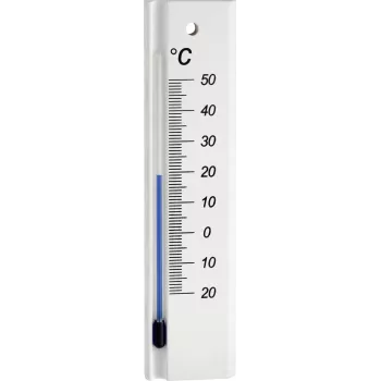 TFA Dostmann Analog Indoor Thermometer Beech Wood White 12.1053.09