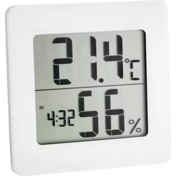 Digitální termo-hygrometr TFA DOSTMANN 30.5033.02 s LCD, pamětí max/min, indikátorem komfortní zóny, magnetickým/stojanovým uchycením, bílý