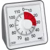 Analogový mechanický odpočítávací časovač TFA DOSTMANN VISUAL bílý, 60 minut, tichý provoz a akustický alarm (38.2043.10)