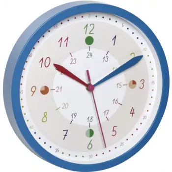 Křemenné nástěnné hodiny TFA Dostmann 60.3058.06.90 308 mm modré