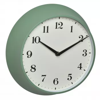 Rádiové nástěnné hodiny TFA Dostmann 60.3540.04 s teploměrem a hygrometrem, mátově zelené