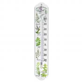 Analogový vnitřní/venkovní teploměr TFA Dostmann bílý, zelený 12.3040.21
