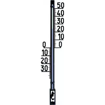 Velký analogový venkovní teploměr TFA Dostmann, černý 12.6003.01.90