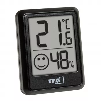 Digitální termohygrometr TFA Dostmann, černý 30.5060.01.03
