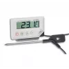 Digitální teploměr TFA Dostmann 30.1033 s pamětí min/max, bílý/stříbrný