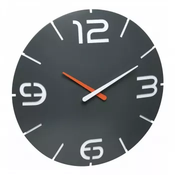 TFA Dostmann designové rádiové nástěnné hodiny Contour, černá/bílá (60.3536.10)