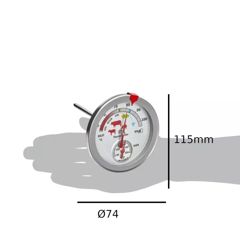 Analytický teploměr na pečení a do trouby TFA Dostmann 14.1027