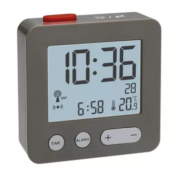 Rádiové budík TFA Dostmann 60.2545.10, antracit