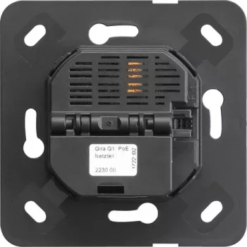 PoE napájecí zdroj Gira G1 223000, 15,4 W, DIN lišta, 100-240 V AC na 48-57 V DC, IEEE 802.3af