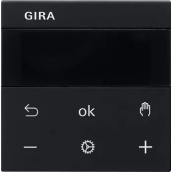 Gira RTR Display Black Room Temperature Controller 5393005