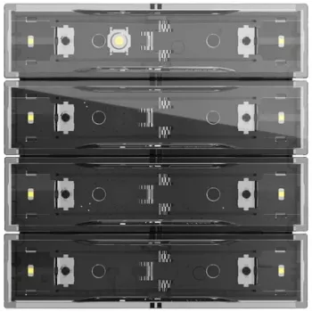 KNX tlačítkový senzor 4násobný Gira Tastsens.4.70 Standard 4f KNX 531400, čistě bílý lesklý