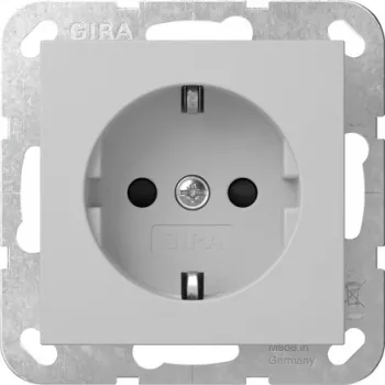 Zásuvka SCHUKO s LED orientačním světlem Gira 4755015, čistě bílá