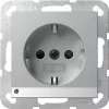 GIRA 417026 zásuvka SCHUKO s LED orientačním světlem, System 55