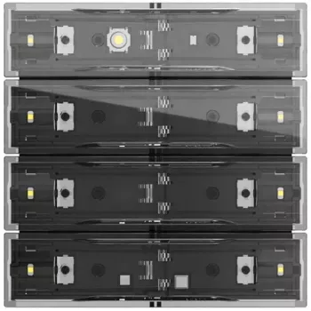 KNX dotykový panel Gira Tastsens.4.70 Komfort 4f OneKNX 534400 se 4 kapacitními tlačítky a barevným displejem