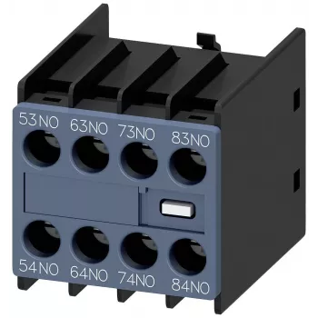 Pomocný kontaktní blok Siemens 3RH2911-1XA40-0MA0, 4 NO, šroubová svorka, boční montáž pro SIRIUS 3RH2/3RT2