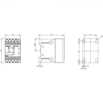 Siemens 3RH2122-2AP60 Auxiliary Contactor