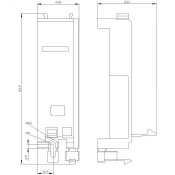 Montážní adaptér stykače Siemens 3RV2927-7AA00 pro jističe SIRIUS 3RV2 S2/S3