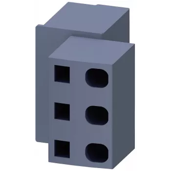 Siemens 3RV2917-5D Infeed Terminal Block for SIRIUS 3RV2.2/3RV2.3 Circuit Breakers, 6mm², Screw Terminal, Grey