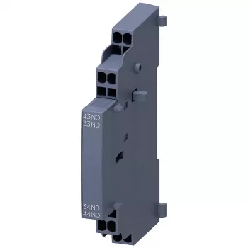 Pomocný spínač Siemens 3RV29012B 2 NO, boční montáž pro jističe 3RV2 S00/S0