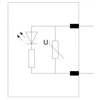 Varistor Siemens s LED, 24-48 V AC/12-24 V DC, pro stykače SIRIUS S00/S0, zásuvný, 3RT29161JJ00