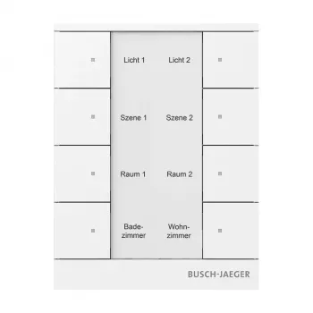 Ovládací prvek free@home Busch-Jaeger, alpská bílá, 2násobný 2CKA006220A0886