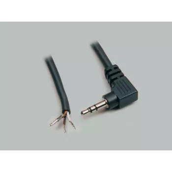 BKL Electronic 1101054 3.5 mm Stereo Jack Plug Connector, 3-Pole, Solder Termination, Metal Housing