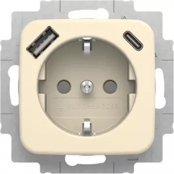 Zásuvka SCHUKO BUSCH-JAEGER s USB-A+C, 20 EUCB2USBAC-212 (2CKA002011A6295)